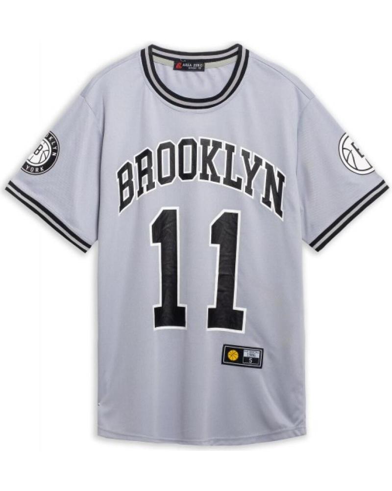 MAGLIETTA SPORTIVA AREA ZERO BROOKLYN 11 GRIGIA GRIS
