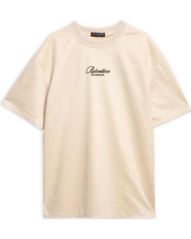 T-SHIRT OVERSIZE AREA ZERO RELENTLESS BEIGE BEIGE