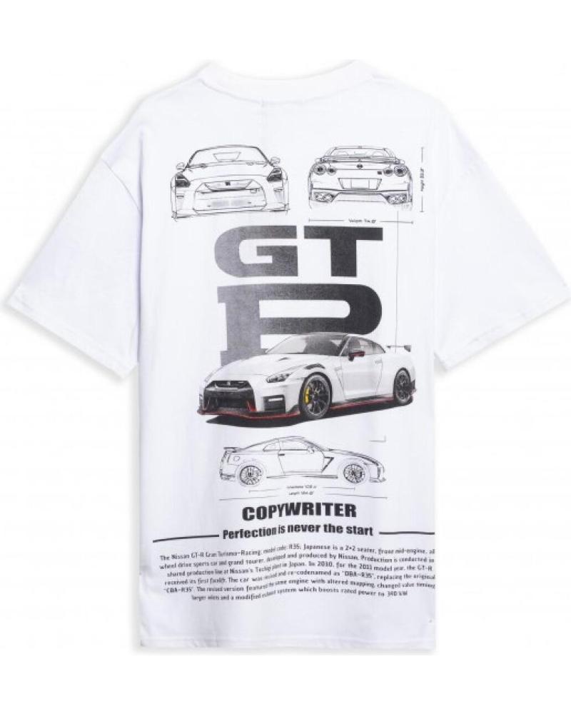 T-SHIRT OVERSIZE AREA ZERO GTR COPYWRITER BLANC BLANCO