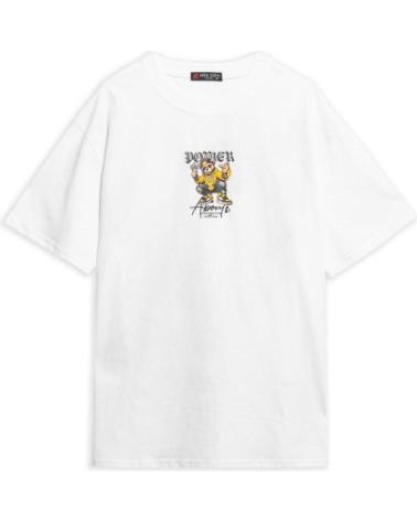 T-SHIRT OVERSIZE BLANC AREA ZERO POWER BEAR BLANCO