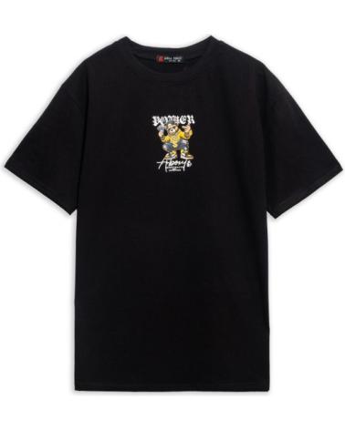 T-SHIRT OVERSIZE NOIR AREA ZERO POWER BEAR NEGRO
