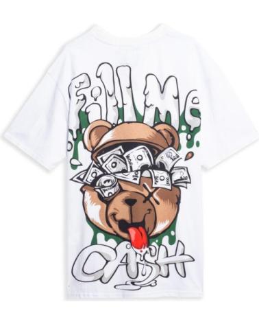 T-SHIRT OVERSIZE AREA ZERO FILL ME CASH BLANC BLANCO