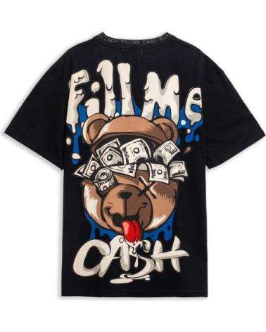 T-SHIRT OVERSIZE AREA ZERO FILL ME CASH NOIR NEGRO