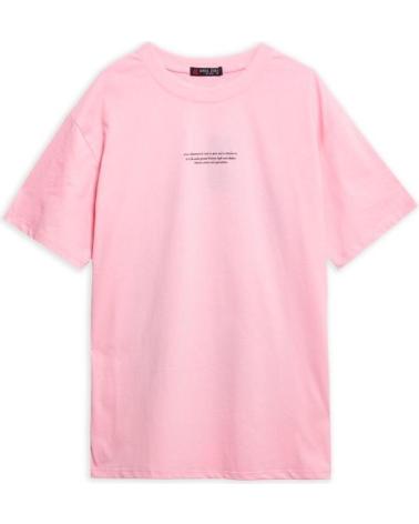 T-SHIRT OVERSIZE ROSE AREA ZERO TIMELESS BEAR ROSA