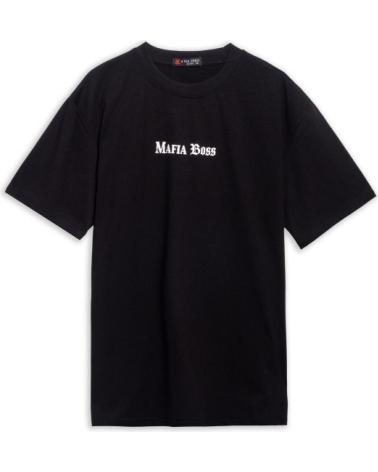 AREA ZERO T-SHIRT OVERSIZE MAFIA BOSS NOIR NEGRO