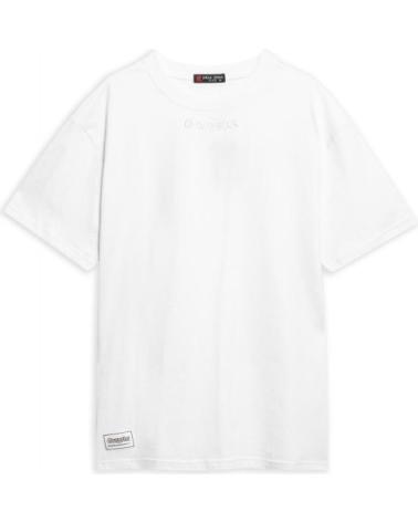 AREA ZERO T-SHIRT OVERSIZE 'GANGSTER RAP' BLANC BLANCO