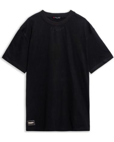 AREA ZERO T-SHIRT OVERSIZE 'GANGSTER RAP' NOIR NEGRO