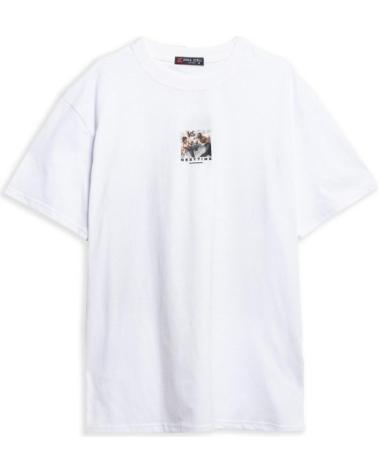 AREA ZERO T-SHIRT OVERSIZE 'FIGHTERS' BLANC BLANCO