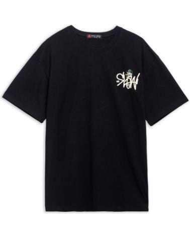 T-SHIRT OVERSIZE NOIR AREA ZERO SLOW DUCK NEGRO