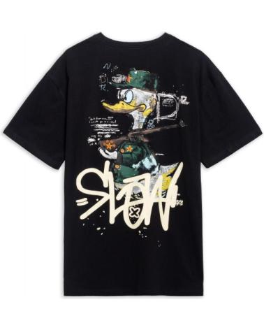 T-SHIRT OVERSIZE NOIR AREA ZERO SLOW DUCK NEGRO