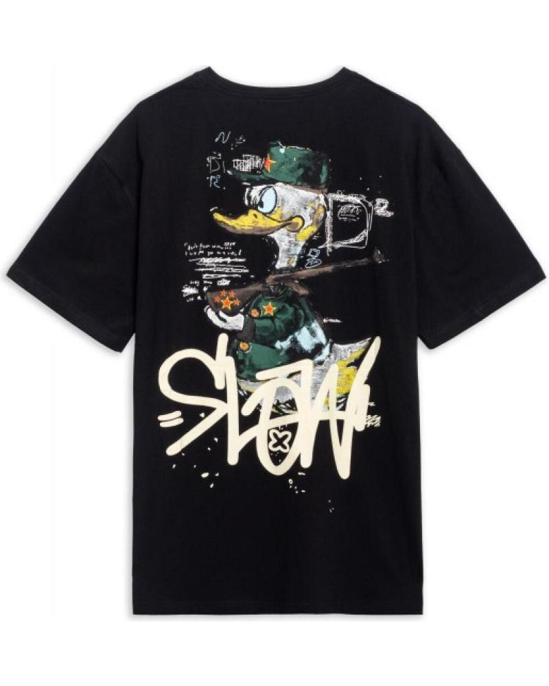 T-SHIRT OVERSIZE NOIR AREA ZERO SLOW DUCK NEGRO