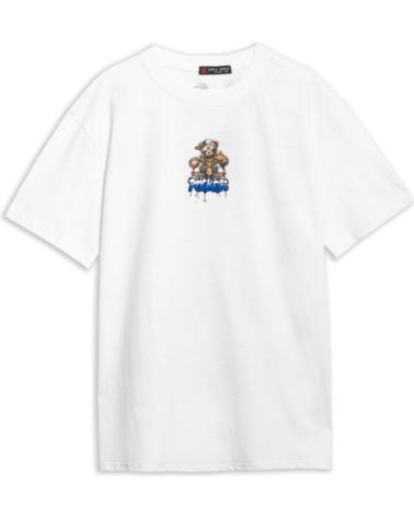 T-SHIRT OVERSIZE AREA ZERO ROCKER BEAR BLANC BLANCO