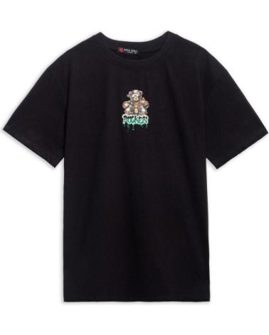 T-SHIRT OVERSIZE AREA ZERO ROCKER BEAR NOIR NEGRO