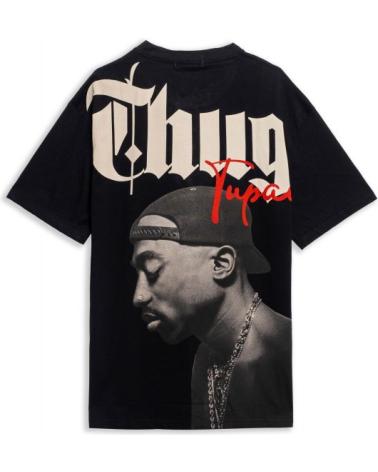 T-SHIRT OVERSIZE AREA ZERO THUG TUPAC NOIR NEGRO