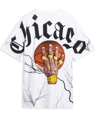 T-SHIRT OVERSIZE AREA ZERO CHICAGO THUNDER BALL BIANCA BLANCO
