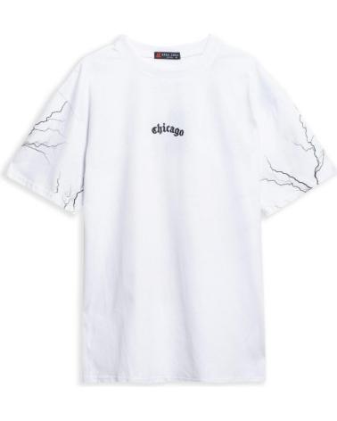 T-SHIRT OVERSIZE AREA ZERO CHICAGO THUNDER BALL BIANCA BLANCO