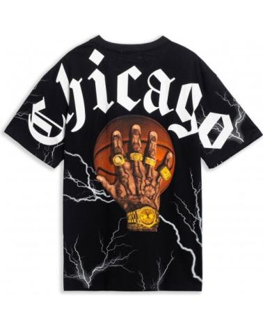T-SHIRT OVERSIZE AREA ZERO CHICAGO THUNDER BALL NOIR NEGRO