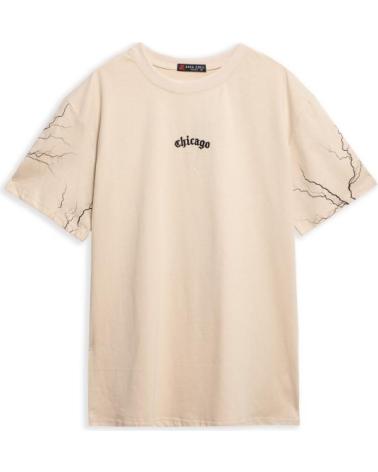 T-SHIRT OVERSIZE AREA ZERO CHICAGO THUNDER BALL BEIGE BEIGE