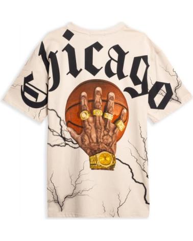 T-SHIRT OVERSIZE AREA ZERO CHICAGO THUNDER BALL BEIGE BEIGE