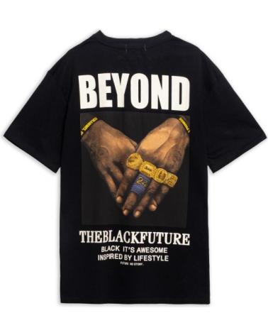 T-SHIRT OVERSIZE AREA ZERO BEYOND RINGS NOIR NEGRO