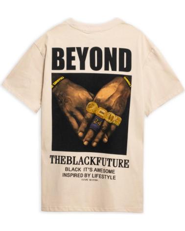 T-SHIRT OVERSIZE BEYOND RINGS BEIGE AREA ZERO BEIGE