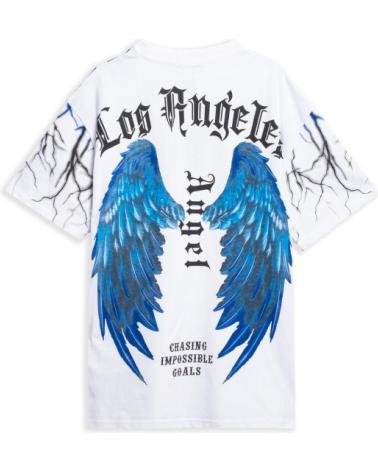 T-SHIRT LOS ANGELES THUNDER BACK WINGS BLANC AREA ZERO BLANCO