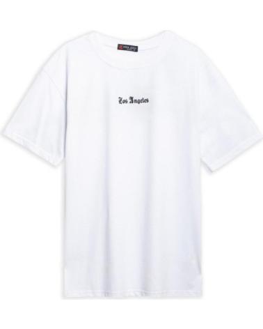 AREA ZERO CAMISETA BLANCA LOS ANGELES BACK LOGO OVERSIZED TEE BLANCO