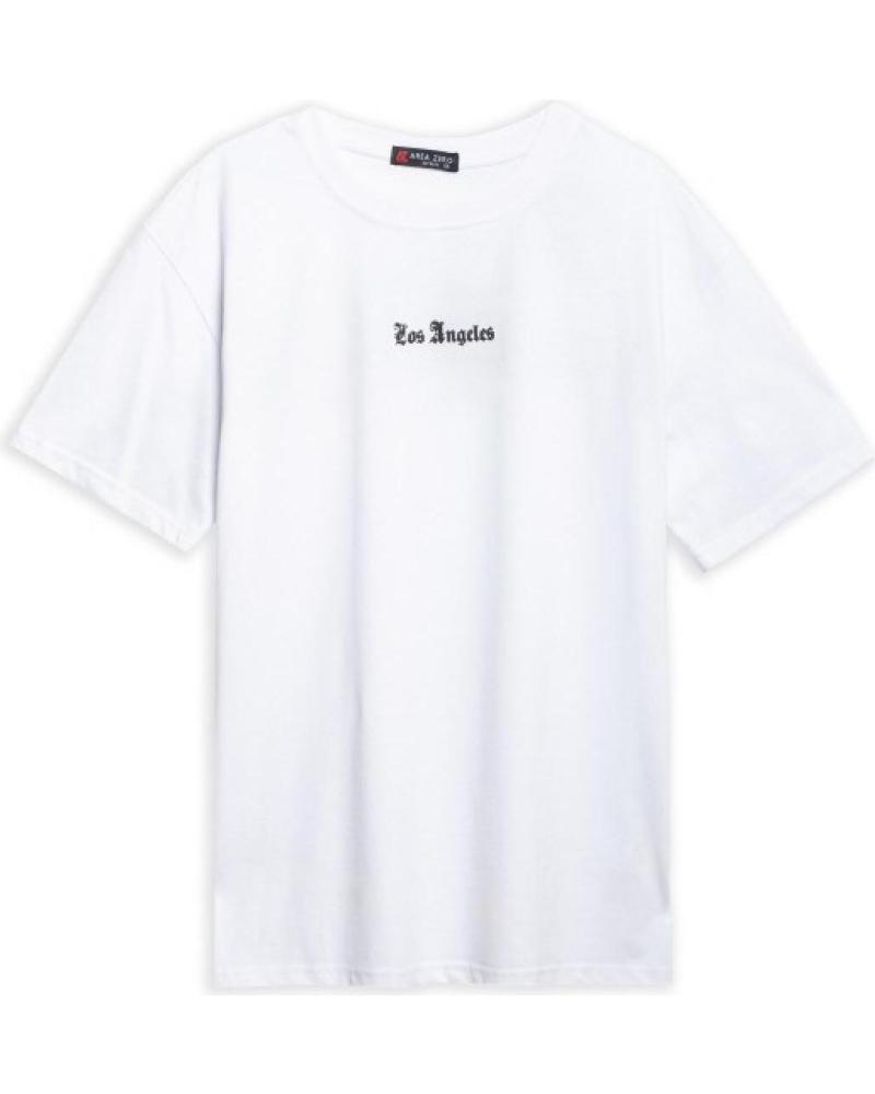 AREA ZERO CAMISETA BLANCA LOS ANGELES BACK LOGO OVERSIZED TEE BLANCO