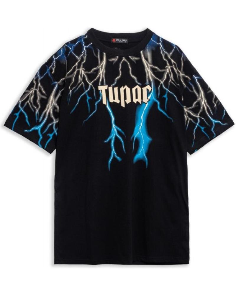 AREA ZERO CAMISETA NEGRA TUPAC WINGS OVERSIZED TEE NEGRO