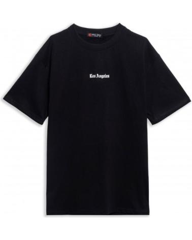 AREA ZERO CAMISETA NEGRA LOS ANGELES WILD BEACH OVERSIZED TEE NEGRO