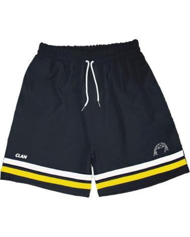 BERMUDA LA BOCA POLY SHORT NERA CLAN NEGRO