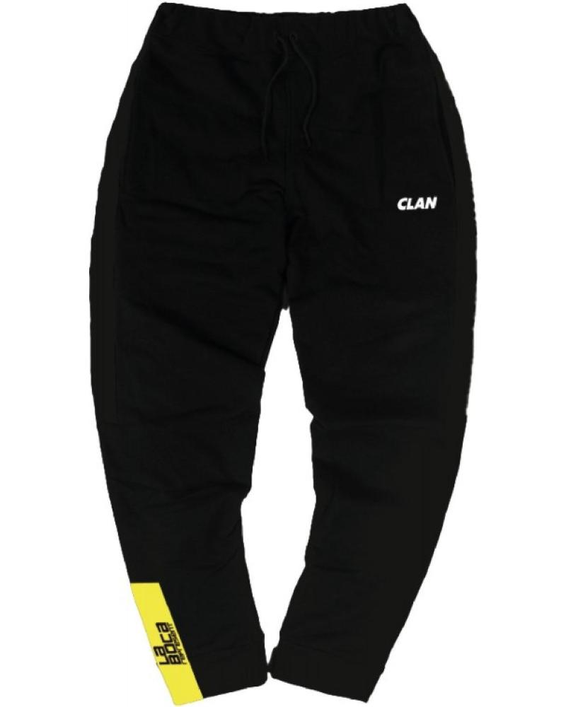 PANTALONE JOGGER CLAN LA BOCA NERO NEGRO