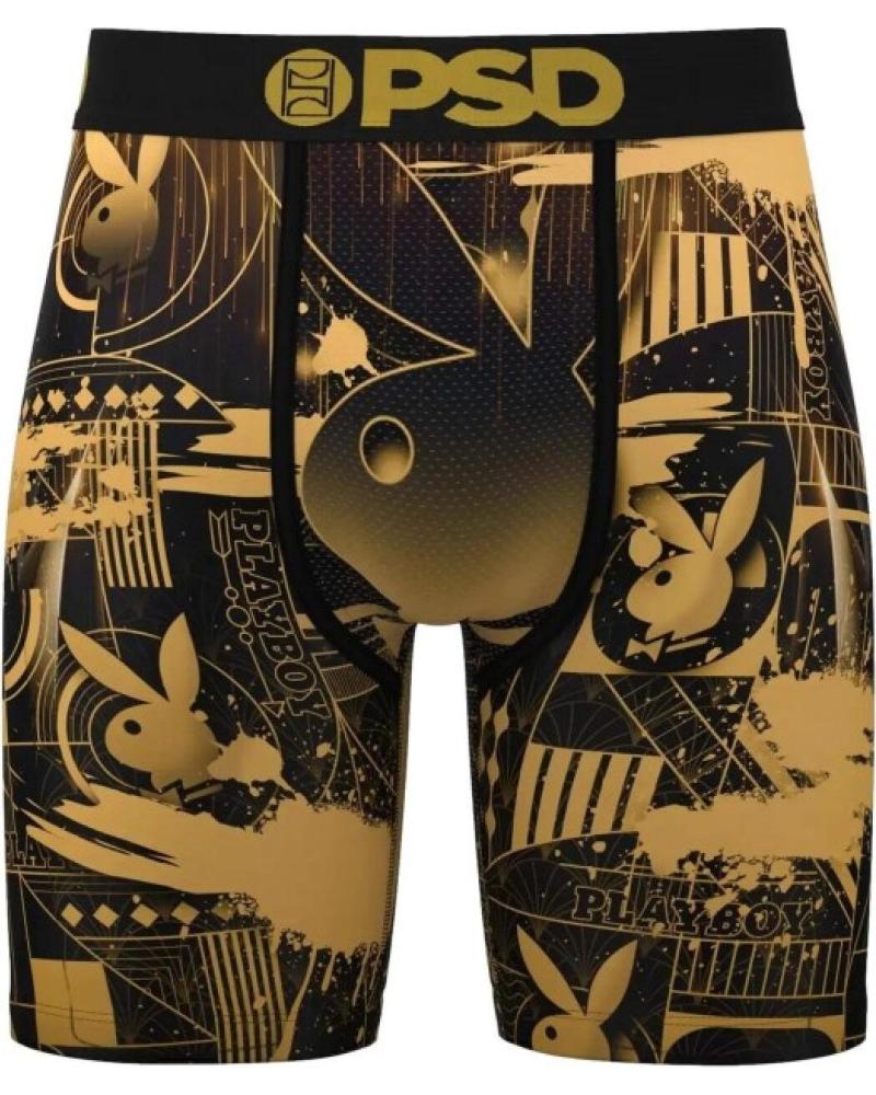 BOXER AJUSTÉ PSD PLAYBOY PB DECO LONGUEUR STANDARD NEGRO