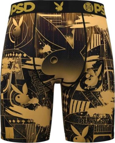 BOXER AJUSTÉ PSD PLAYBOY PB DECO LONGUEUR STANDARD NEGRO