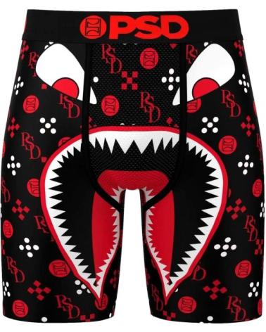 BOXER AJUSTÉ PSD BOCA EMBLEMS LUX ROUGE NOIR NEGRO