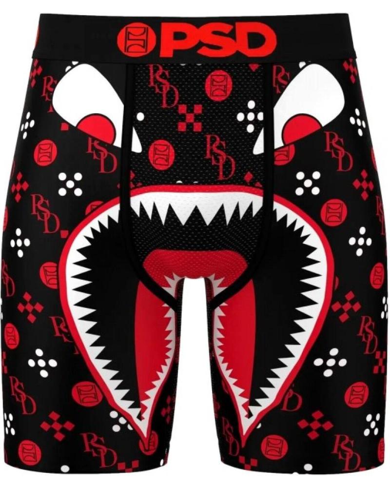 BOXER AJUSTÉ PSD BOCA EMBLEMS LUX ROUGE NOIR NEGRO