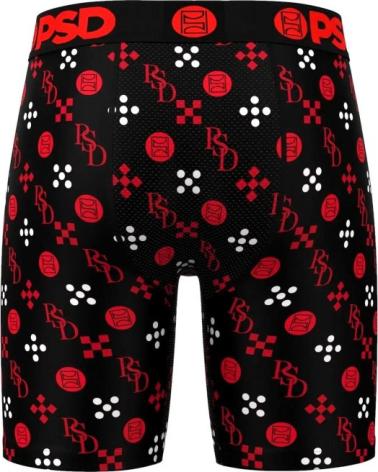 BOXER AJUSTÉ PSD BOCA EMBLEMS LUX ROUGE NOIR NEGRO