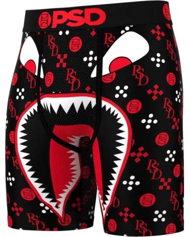 BOXER AJUSTÉ PSD BOCA EMBLEMS LUX ROUGE NOIR NEGRO
