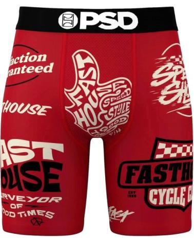PSD FASTHOUSE BOUND STANDARD LENGTH BRIEF BOXER ROT ROJO