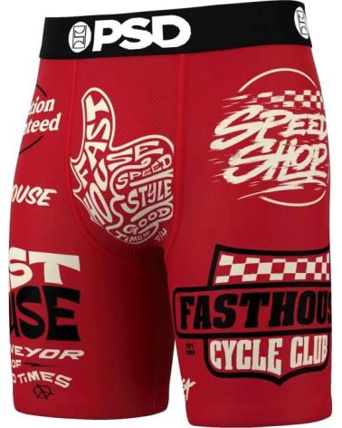 PSD FASTHOUSE BOUND STANDARD LENGTH BRIEF BOXER ROT ROJO