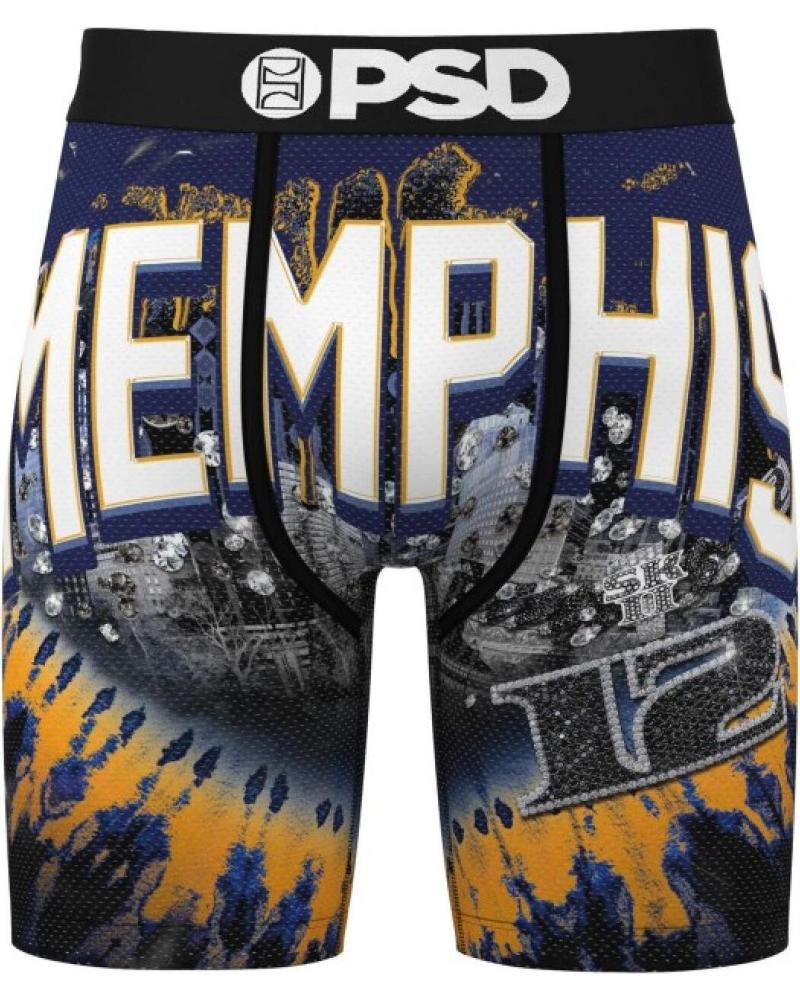 PSD JA MORANT MEMPHIS STANDARDLÄNGE BOXER-SHORTS BLAU AZUL