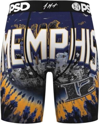 PSD JA MORANT MEMPHIS STANDARDLÄNGE BOXER-SHORTS BLAU AZUL