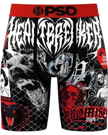 PSD BROKEN PROMISES STANDARDLÄNGE BOXER-SHORTS SCHWARZ NEGRO