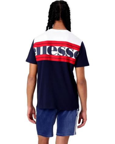 CAMISETA ELLESSE MACCHIO TEE BLANCA Y AZUL MARINO PARA HOMBRE WHITE-NAVY