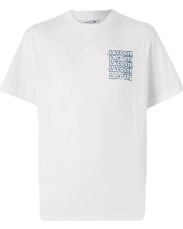 T-SHIRT LACOSTE COTTON GRAPHIC LOGO BLANC BLANCO