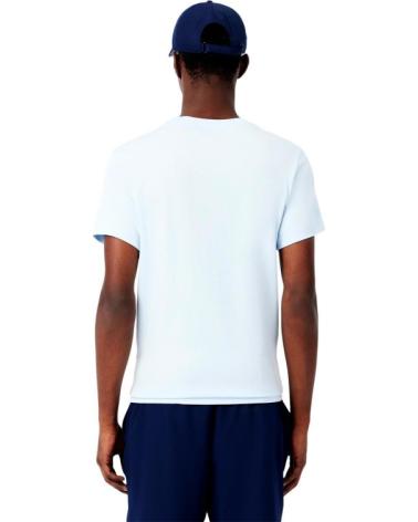 T-SHIRT LACOSTE ULTRA DRY CON LOGO COCCODRILLO CELESTE XXL AZUL