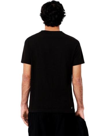 LACOSTE ULTRA DRY T-SHIRT SCHWARZ MIT XXL-LOGO GRÜN NEGRO