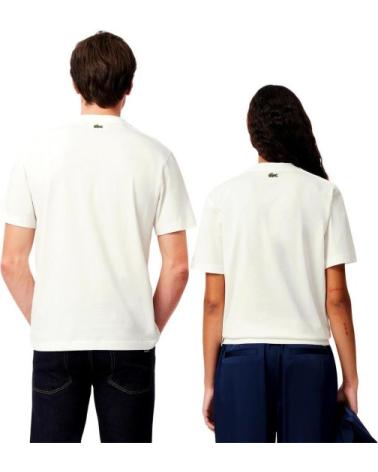 LACOSTE CAMISETA DE MANGA CORTA EN PARA UNISEX BLANCO