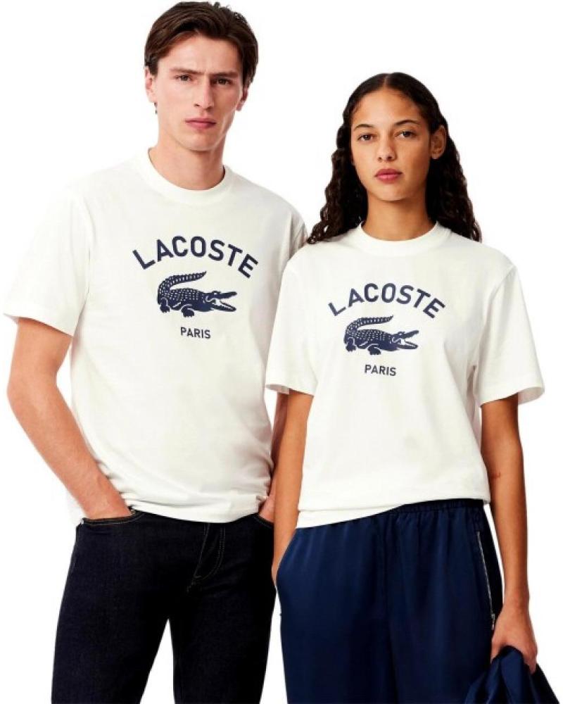 LACOSTE CAMISETA DE MANGA CORTA EN PARA UNISEX BLANCO