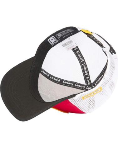 CAPSLAB ONE PIECE SKULL TRUCKER CAP ROT ROJO